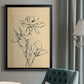 Magnolia Sketch II - Modern Framed Canvas Print