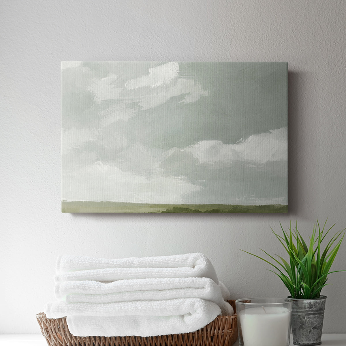 Gray Stone Sky II - Canvas Art Print