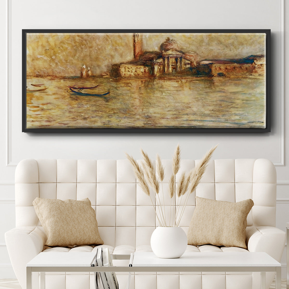 Venice, San Giorgio Maggiore, 1908 - Floater Framed Canvas Print