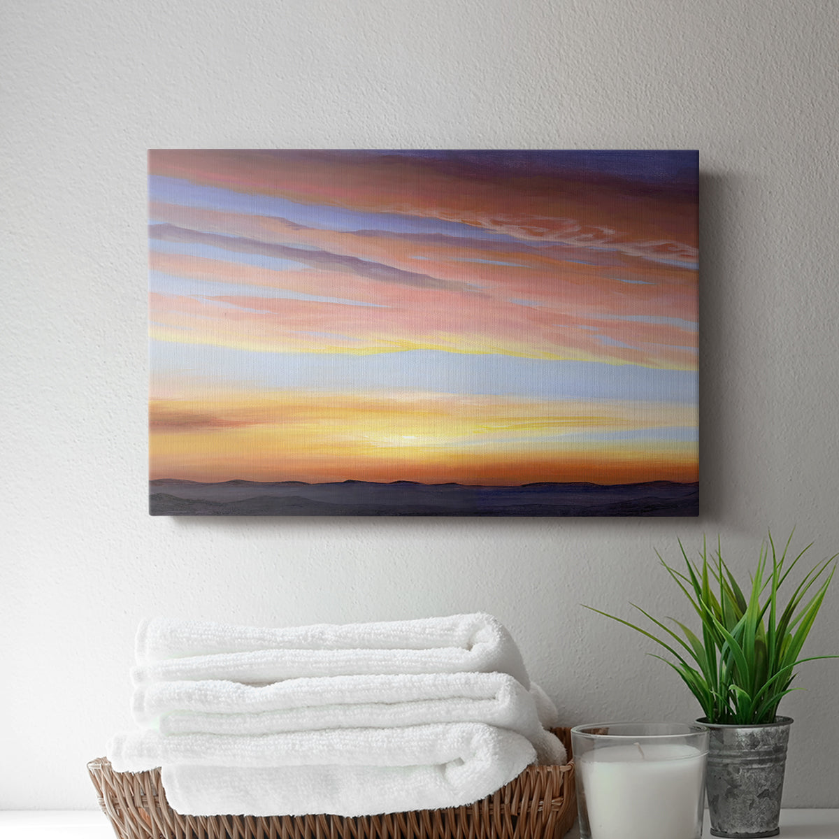 Ignited Dusk III - Canvas Art Print