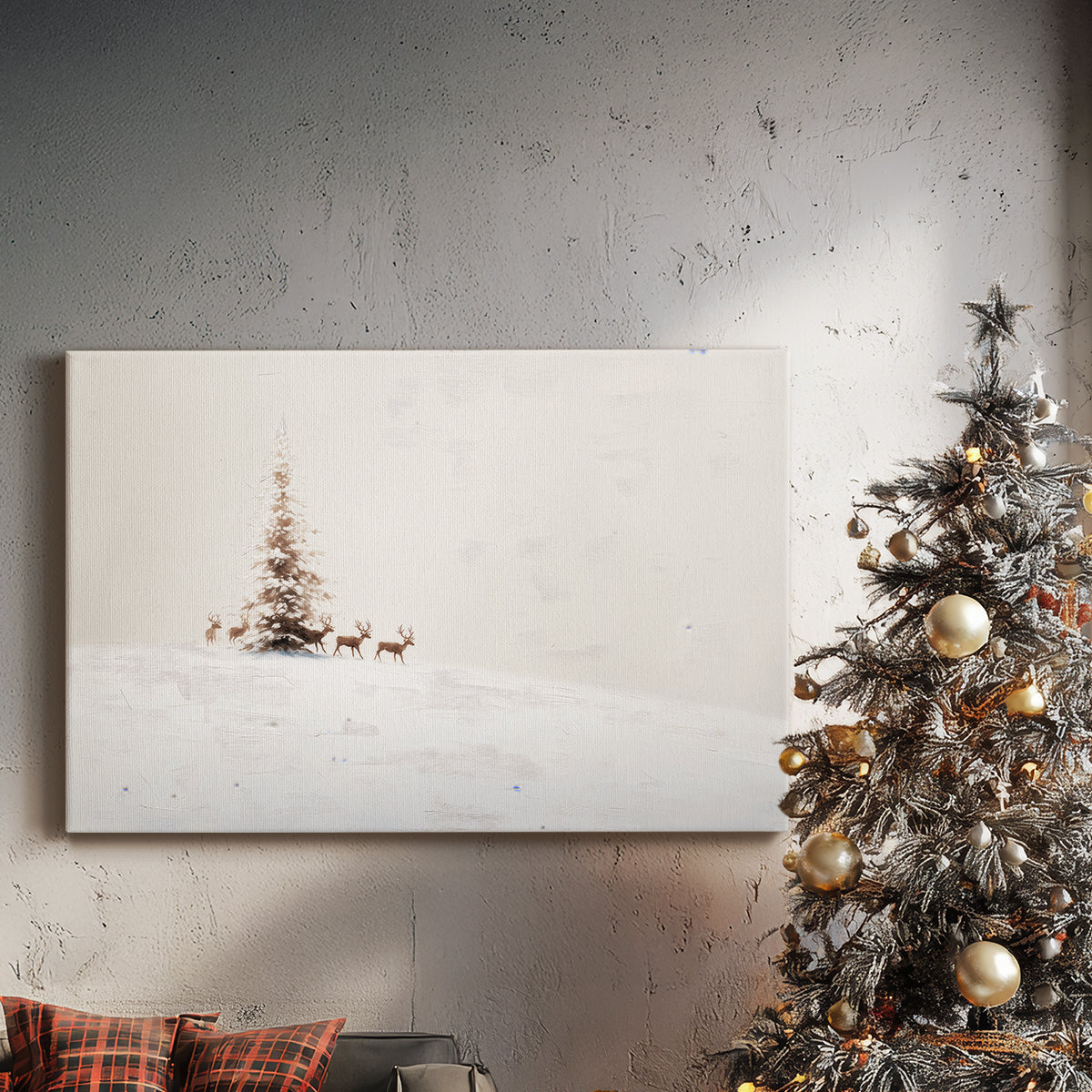 Frostlit Stillness - Canvas Art Print
