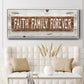 Faith Family Forever - Floater Framed Canvas Print