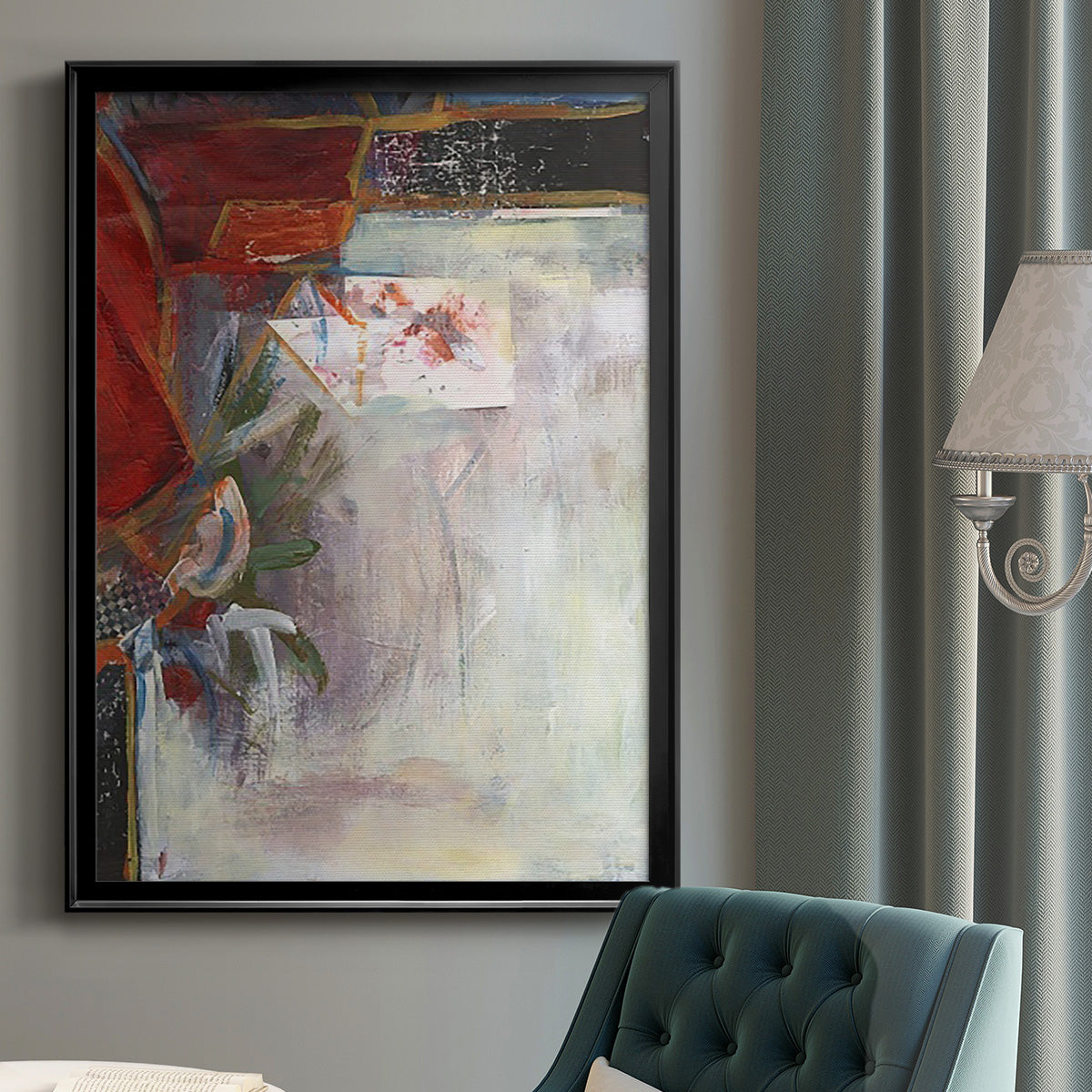 City Life III - Modern Framed Canvas Print