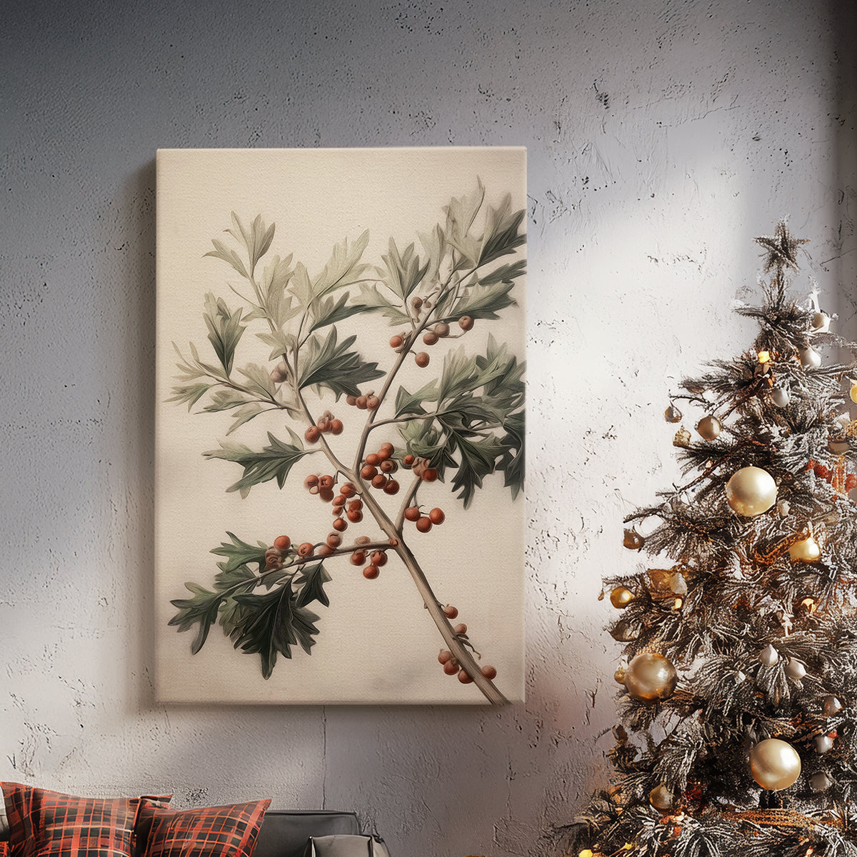 Sugar Pines Green - Canvas Art Print