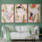 Birds in Motion IV - Framed Premium Gallery Wrapped Canvas L Frame 3 Piece Set - Ready to Hang