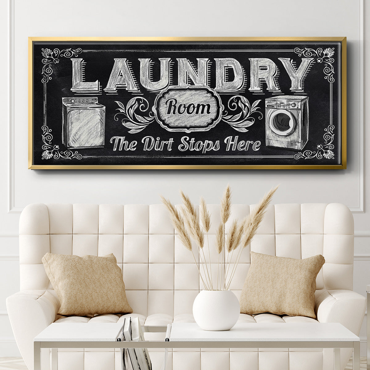 Dirt Stops Here - Floater Framed Canvas Print