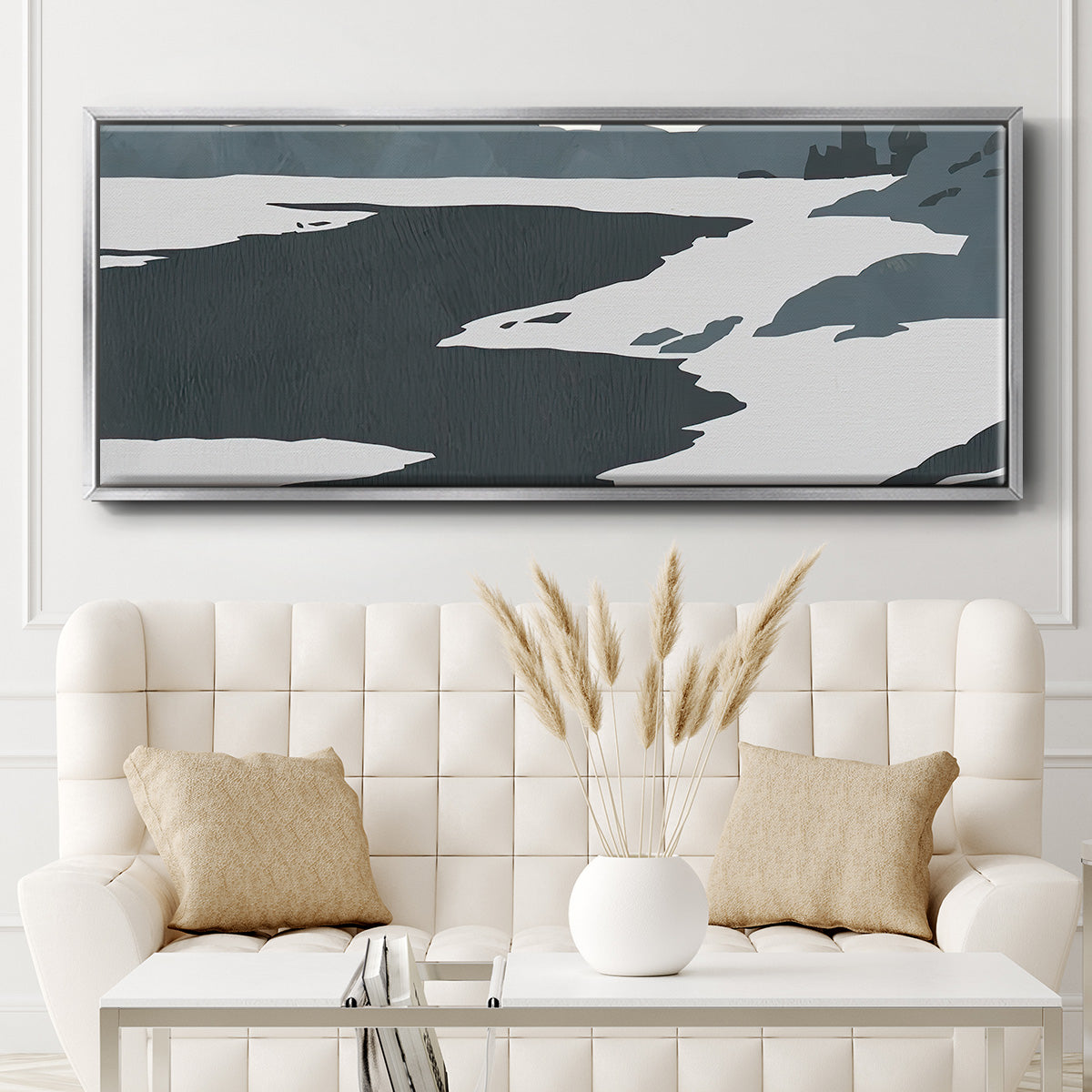 Cutter Island IV - Floater Framed Canvas Print