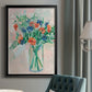 Painterly Soft Bouquet II - Modern Framed Canvas Print