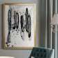 Grey Scribbles I - Modern Framed Canvas Print