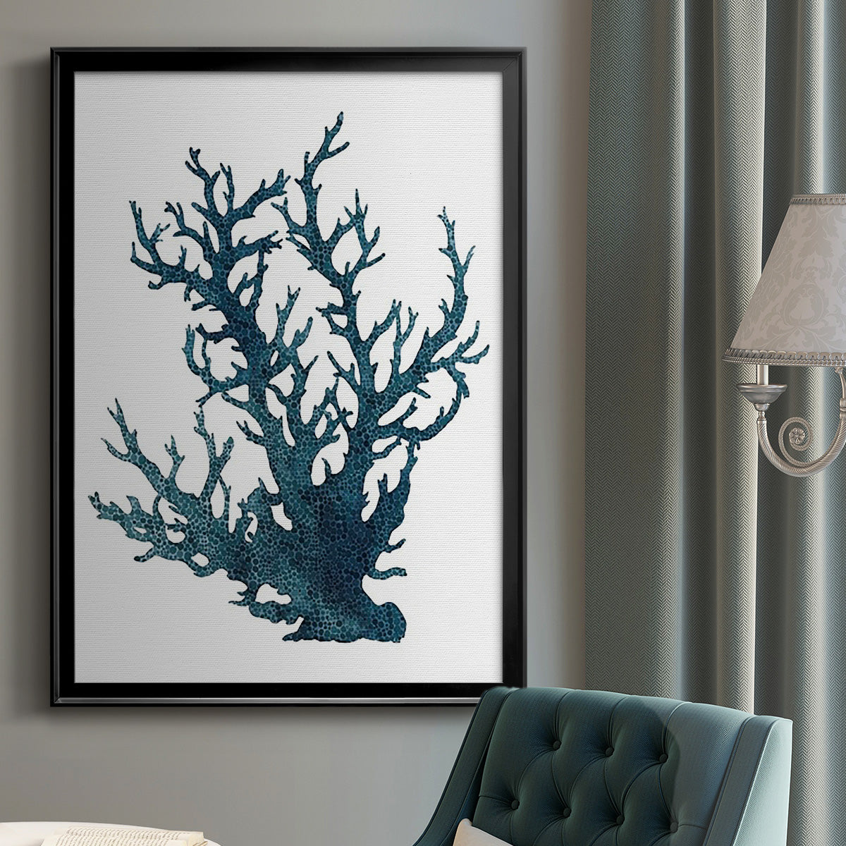 Coral Souvenirs IV - Modern Framed Canvas Print