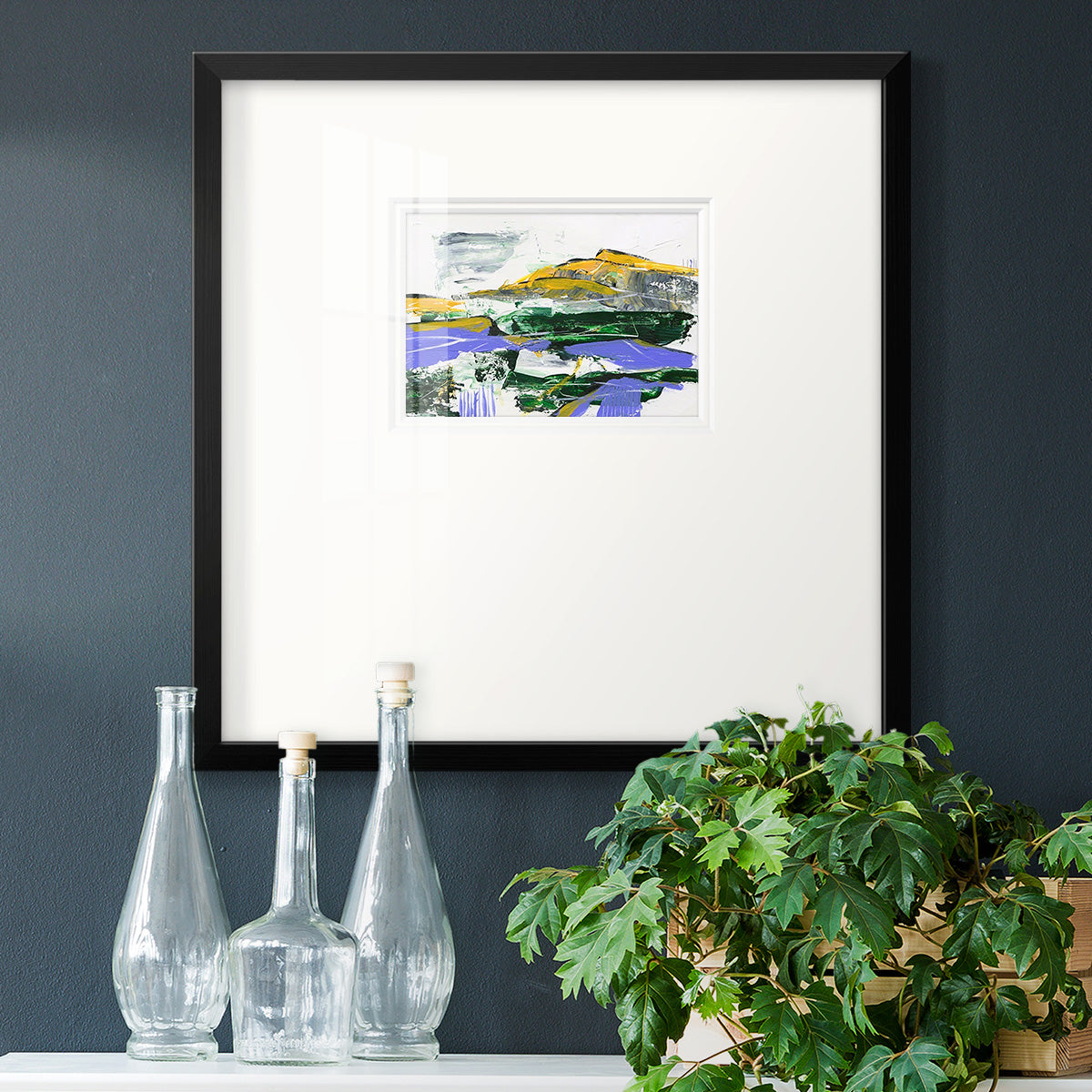 Silent Mountain VI Premium Framed Print Double Matboard