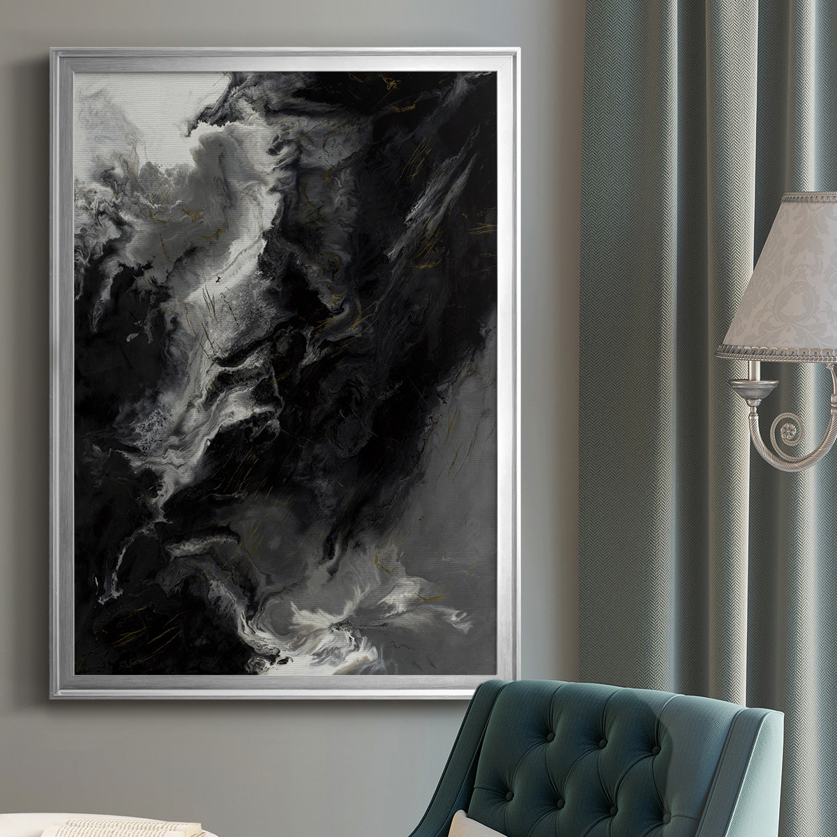 Changes - Modern Framed Canvas Print