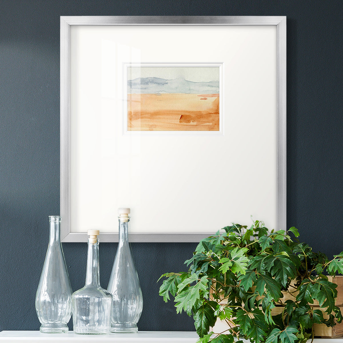 Ash Blue Horizon II Premium Framed Print Double Matboard