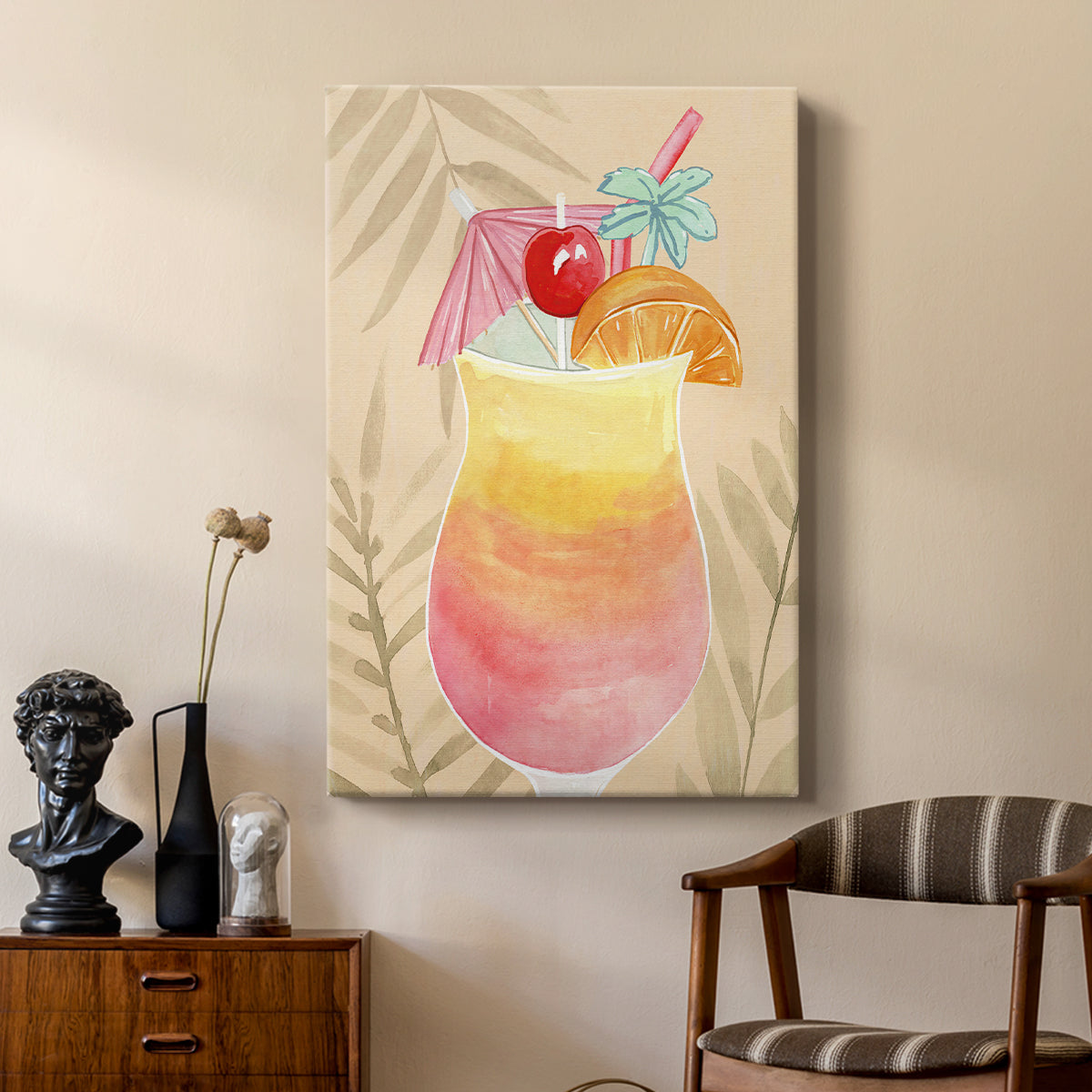 Tropical Cocktail IV - Canvas Art Print