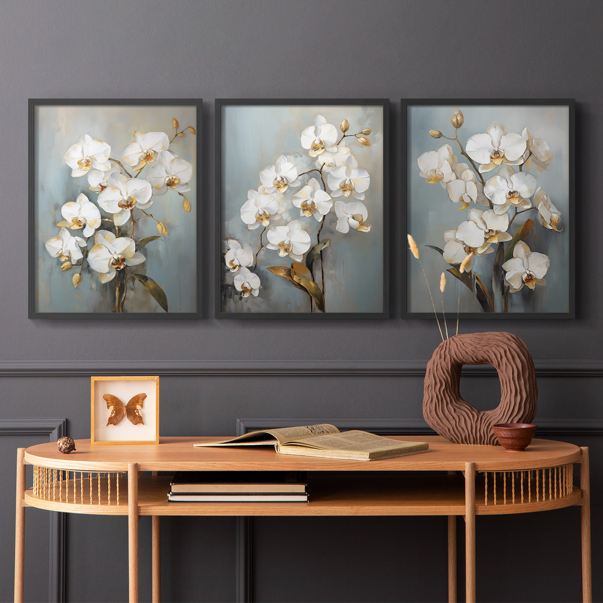 Floral Study Series LXV - Restickable Framed Art Set
