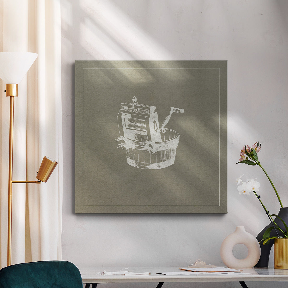 Laundry Tips V-Premium Gallery Wrapped Canvas - Ready to Hang