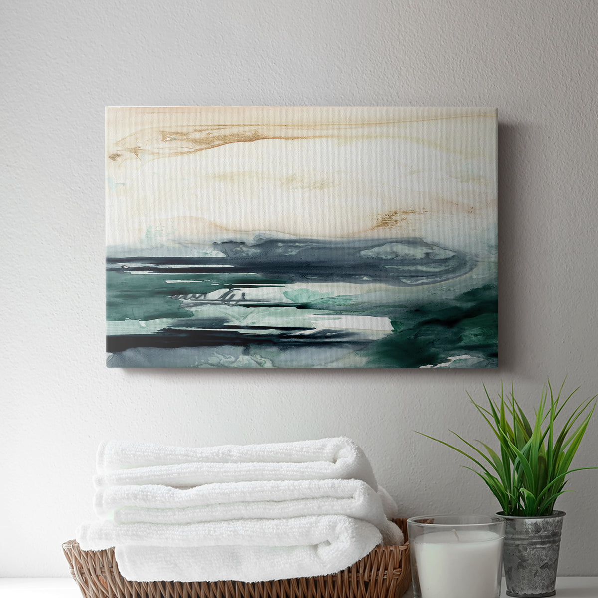 Sea Foam Flow II - Canvas Art Print