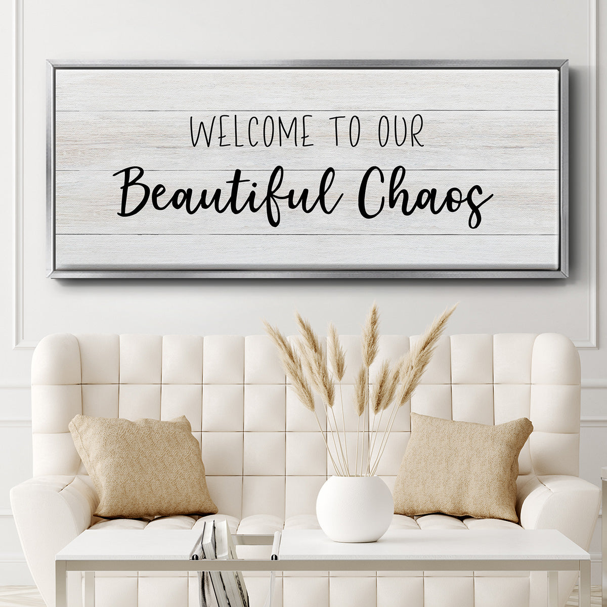 Beautiful Chaos - Floater Framed Canvas Print