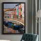 Colorful Canal - Modern Framed Canvas Print
