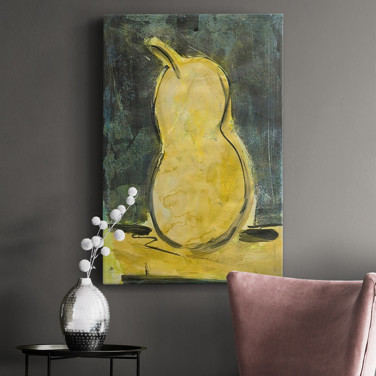 Urban Pear I Premium Gallery Wrapped Canvas - Ready to Hang