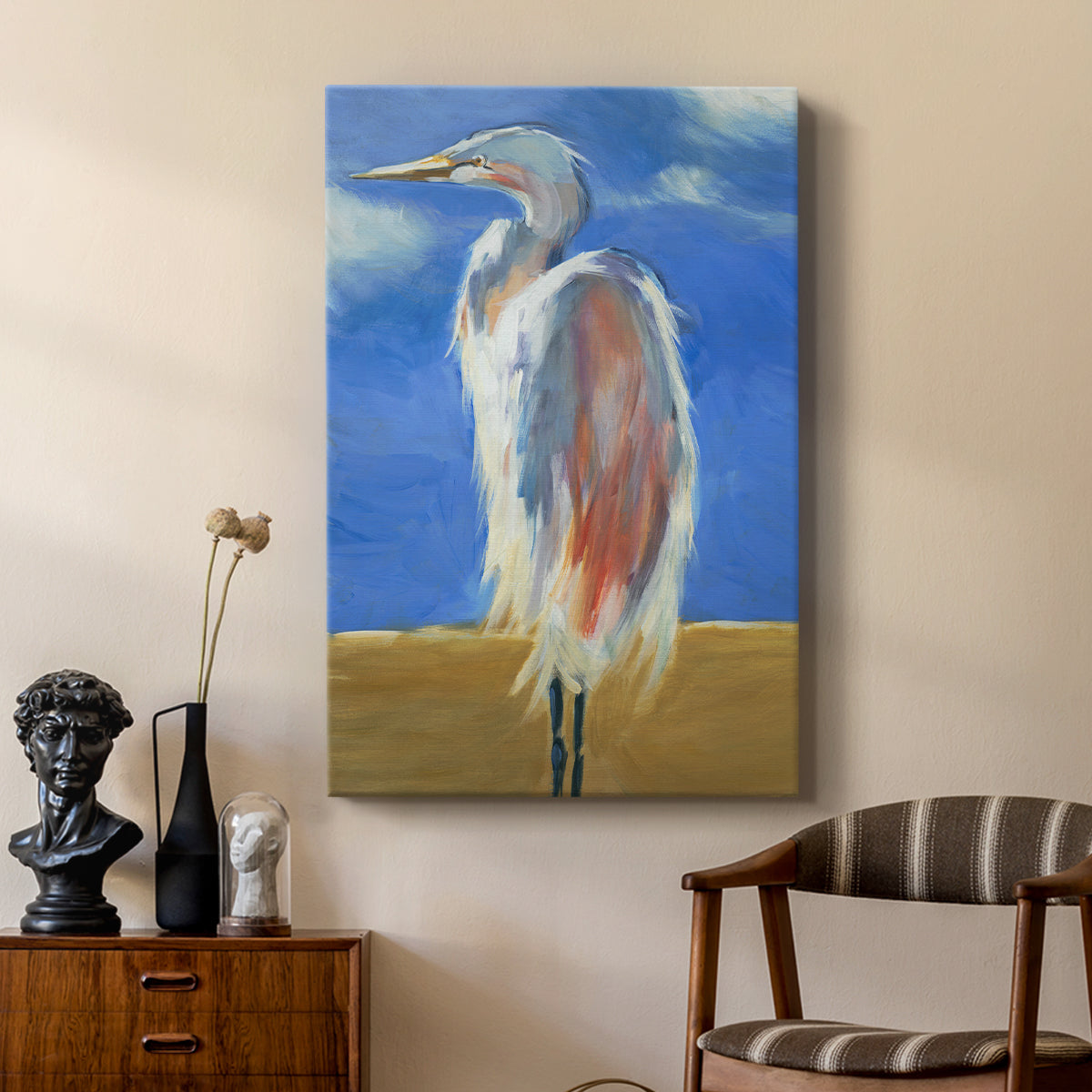 Blue Heron - Canvas Art Print