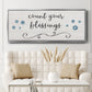 Count Blessings - Floater Framed Canvas Print