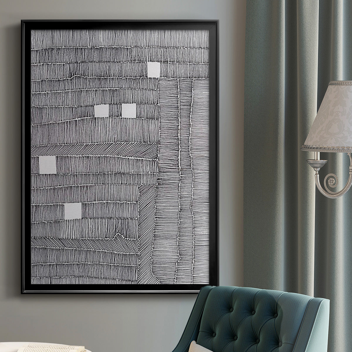 Tedious II - Modern Framed Canvas Print