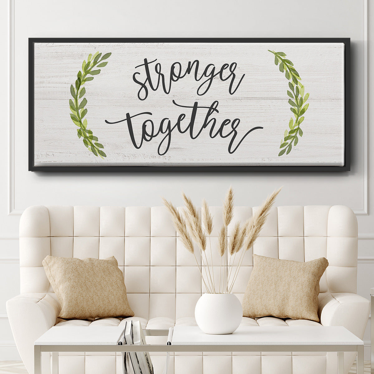 Stronger Together - Floater Framed Canvas Print