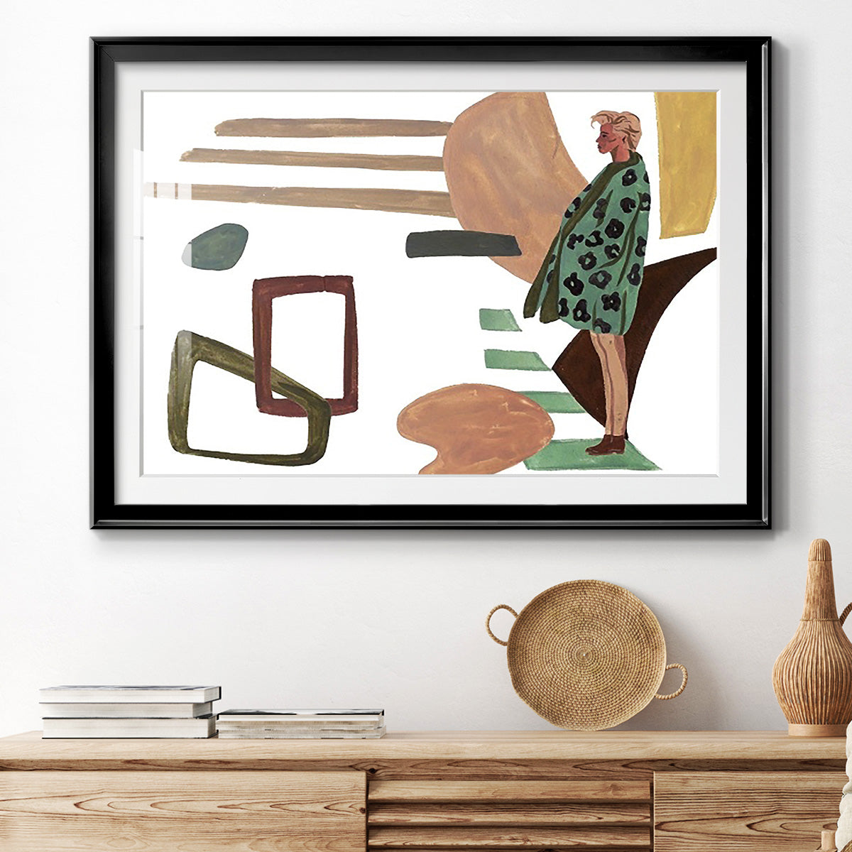 Vintage Vibes V Premium Framed Print - Ready to Hang