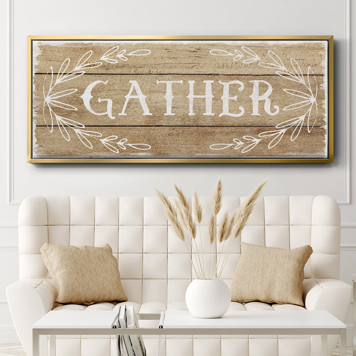 Gather - Floater Framed Canvas Print
