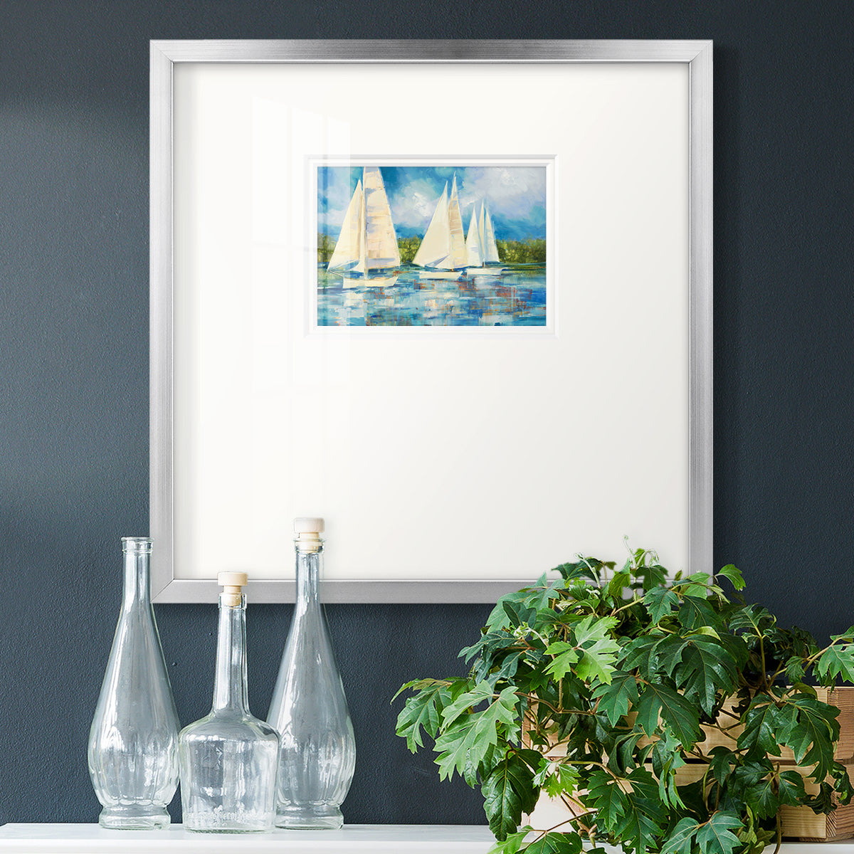 Clear Sailing Premium Framed Print Double Matboard