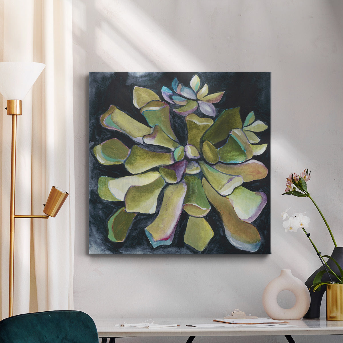 Succulent Rosette I - Canvas Art Print