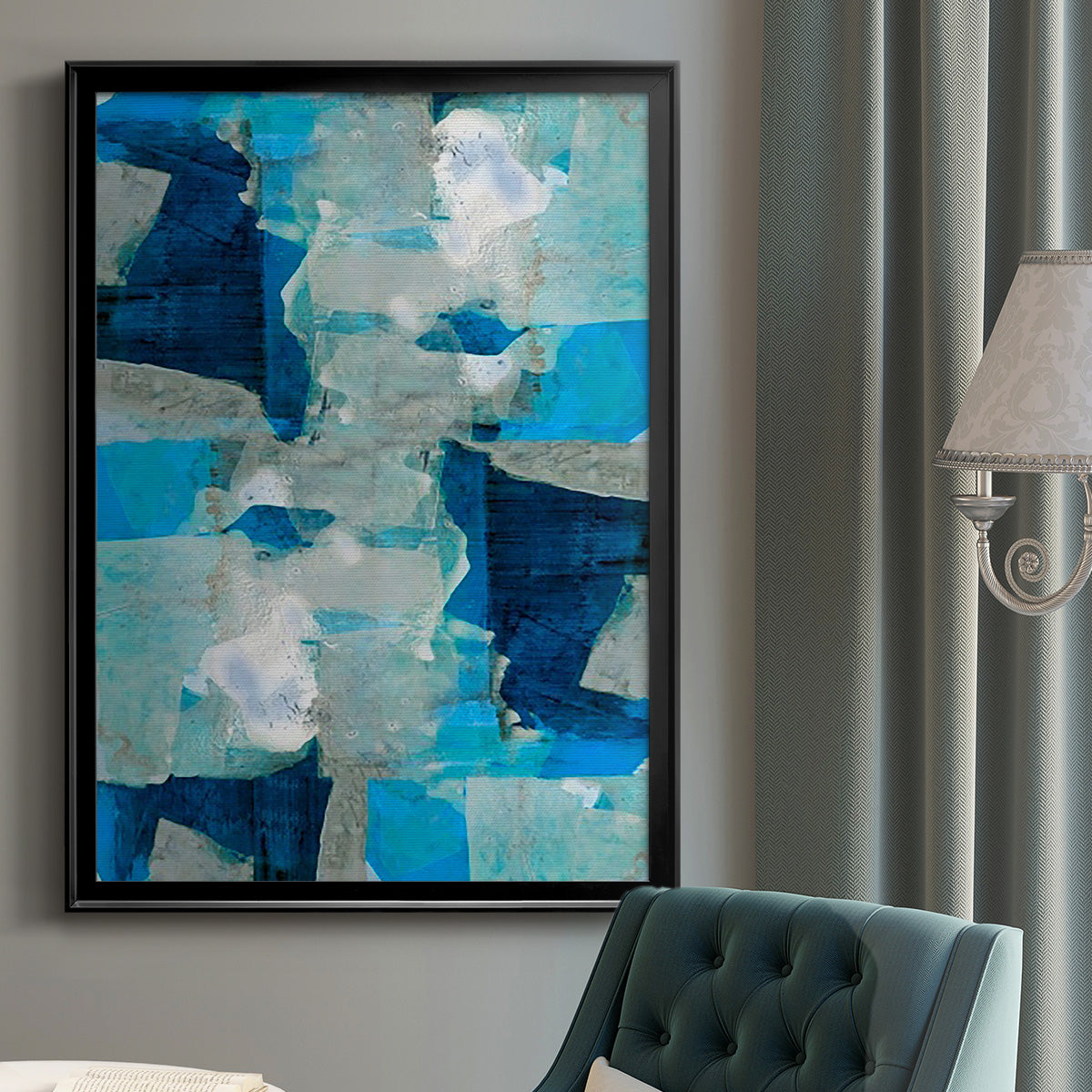 Impasto I - Modern Framed Canvas Print