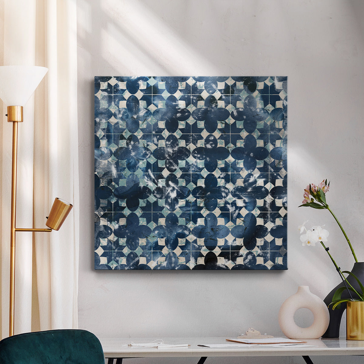 Tile-Dye VII - Canvas Art Print