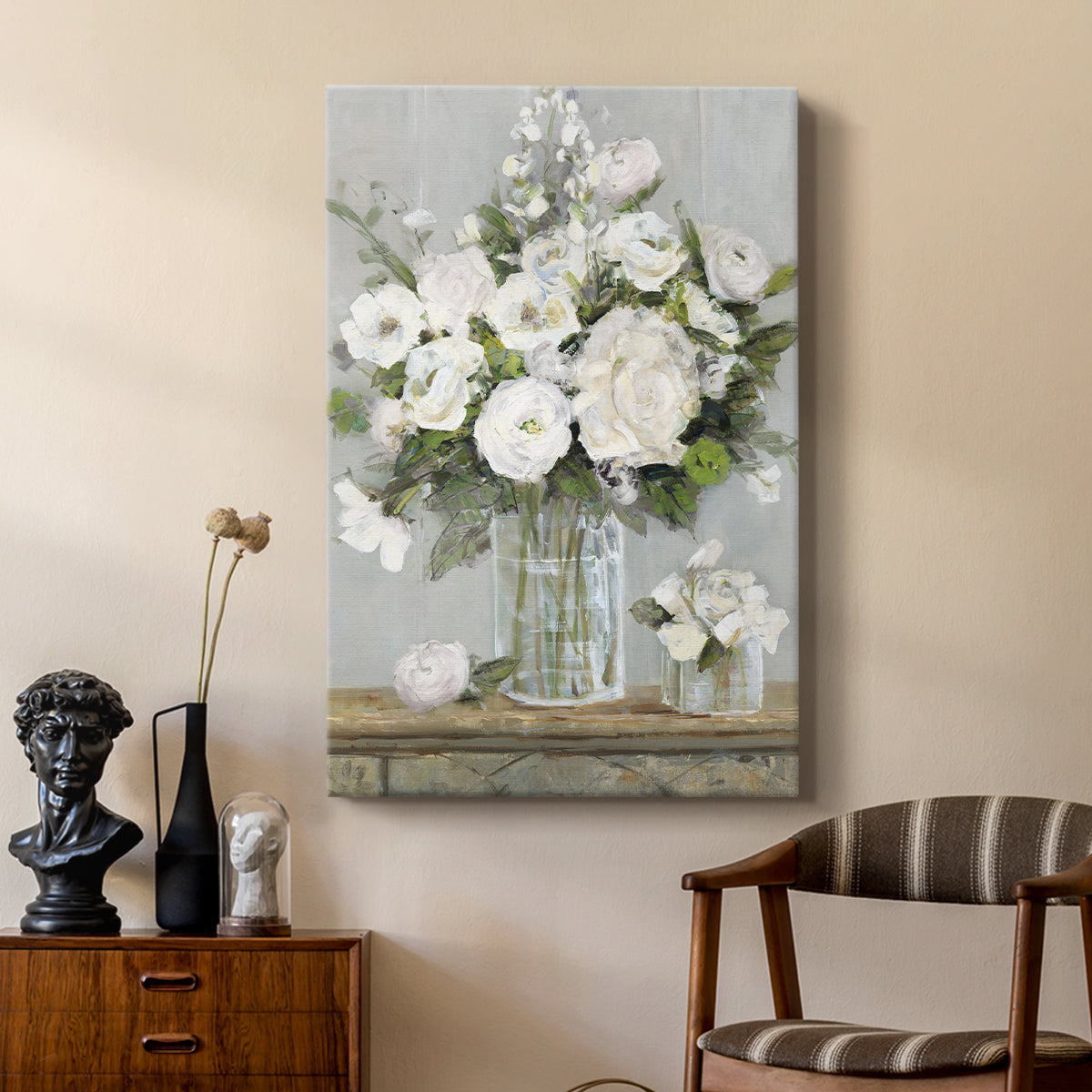 Cottage Whites - Canvas Art Print
