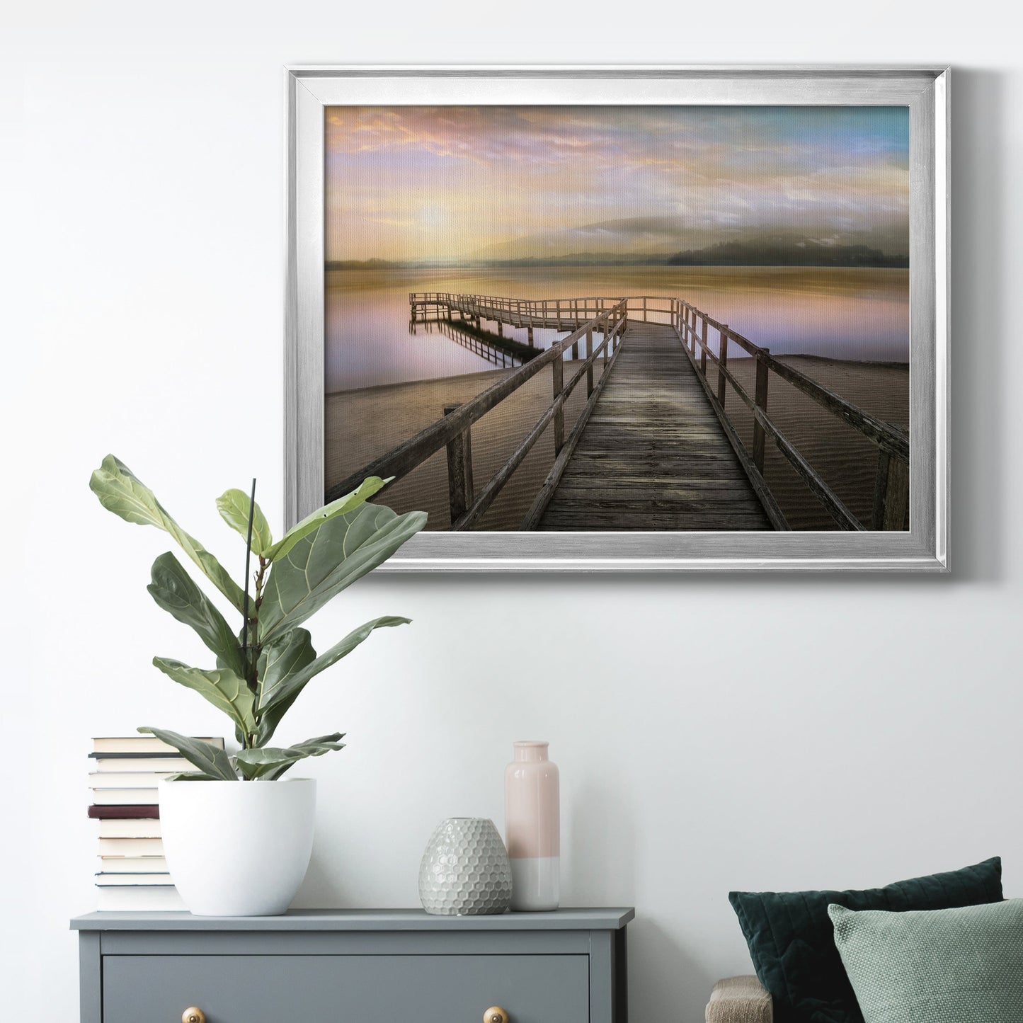 Morning on the Lake Premium Classic Framed Canvas - Ready to Hang