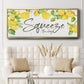 Lemon Squeeze - Floater Framed Canvas Print