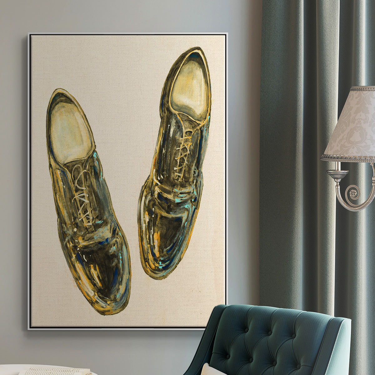 The Shoe Fits I V1 - Framed Premium Gallery Wrapped Canvas L Frame - Ready to Hang