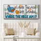 The Road Less - Floater Framed Canvas Print