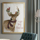 All Roads Lead Home Deer - Modern Framed Canvas Print