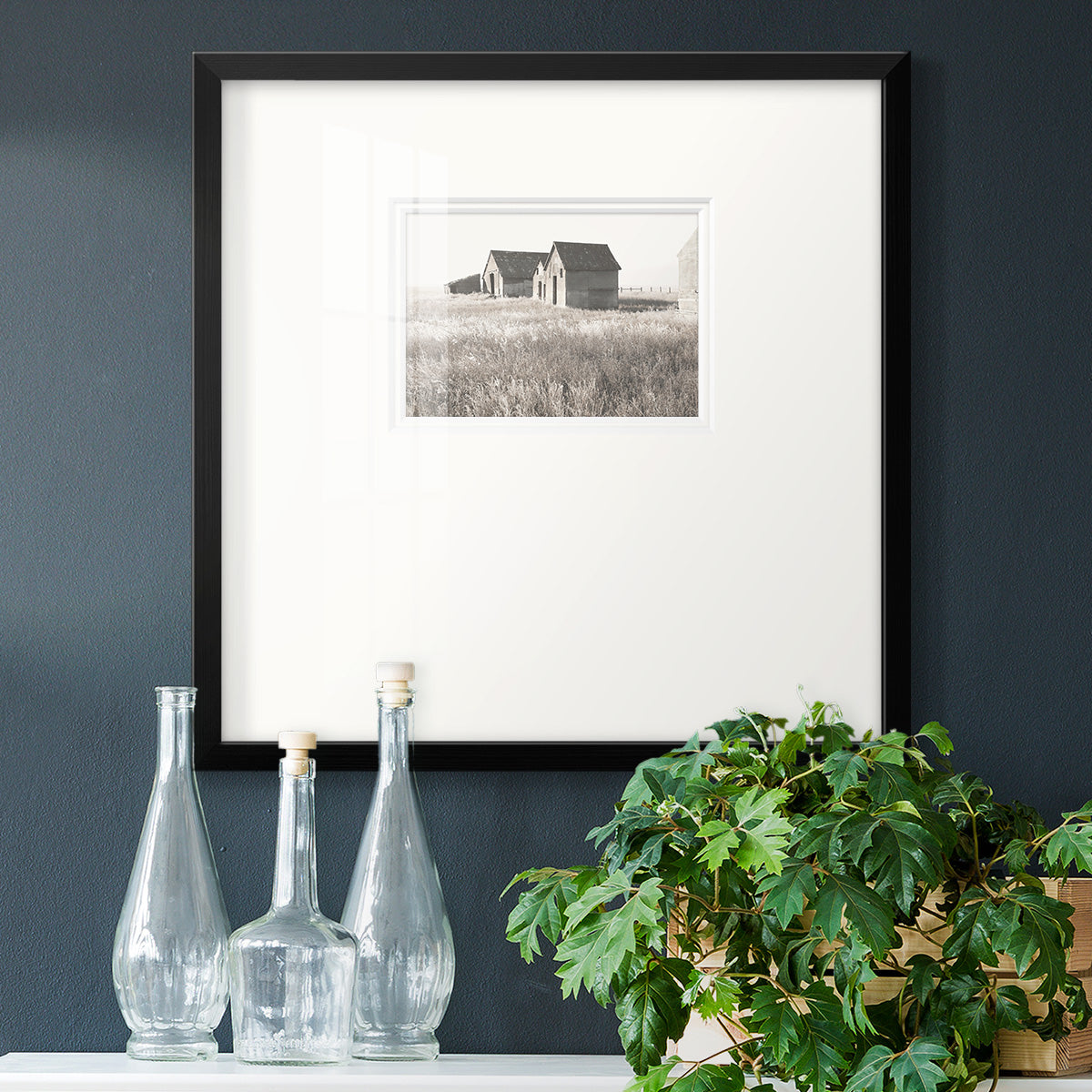 Neutral Barn Premium Framed Print Double Matboard