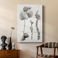 Black & White Protea on Linen II - Canvas Art Print