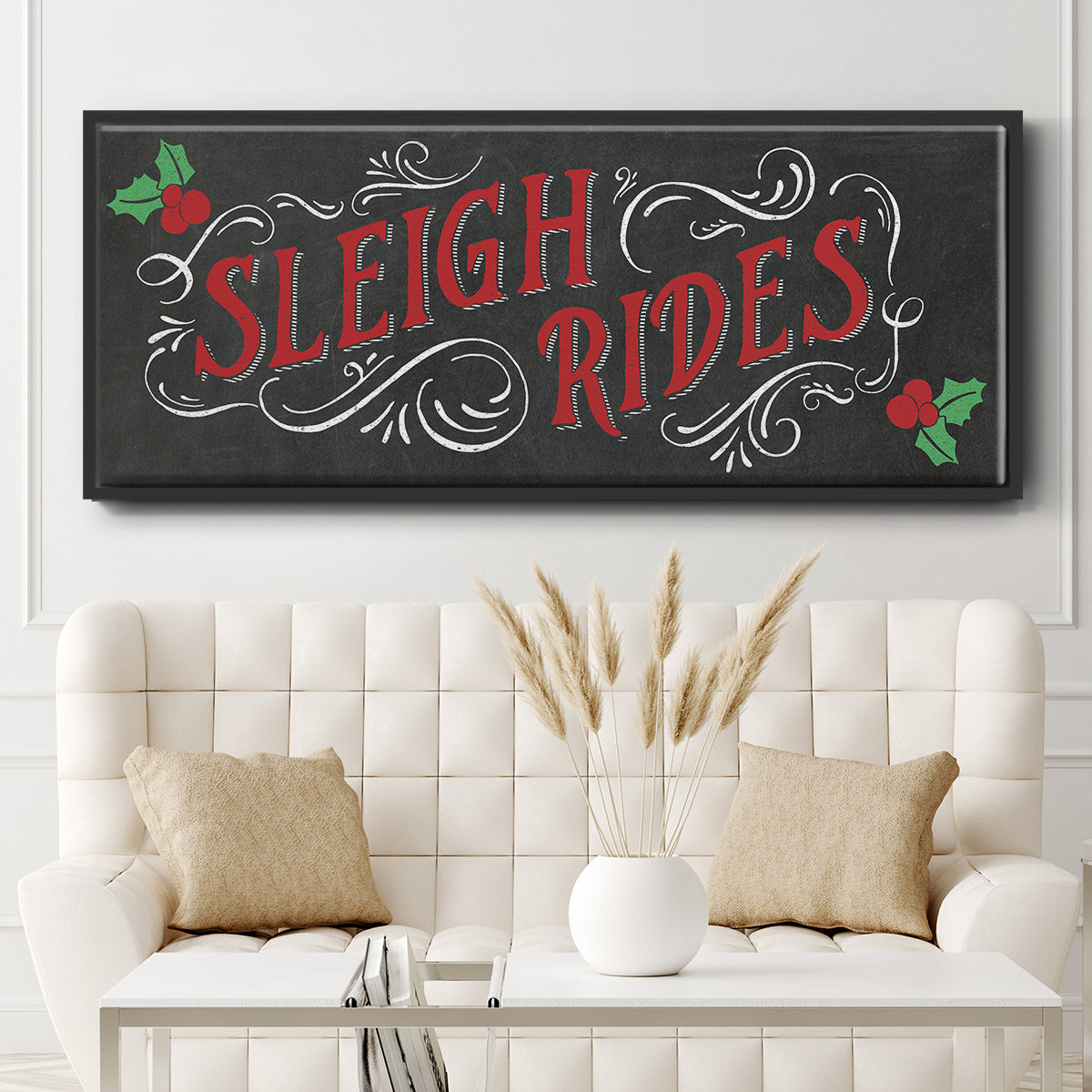 Sleigh Rides - Floater Framed Canvas Print
