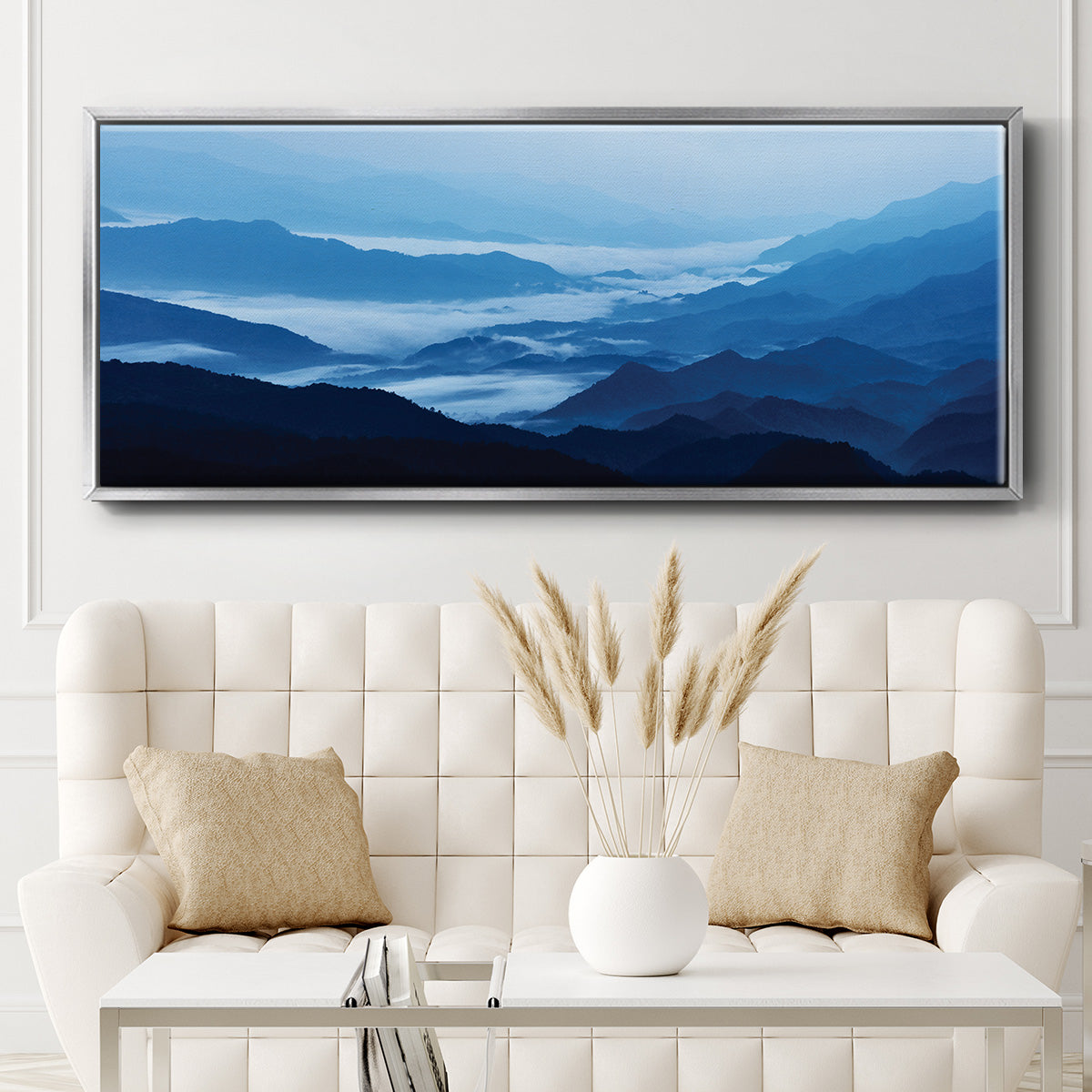 Misty Mountains XIII - Floater Framed Canvas Print