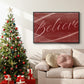 Believe - Framed Gallery Wrapped Canvas in Floating Frame