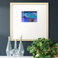 Blue Poppies II Premium Framed Print Double Matboard