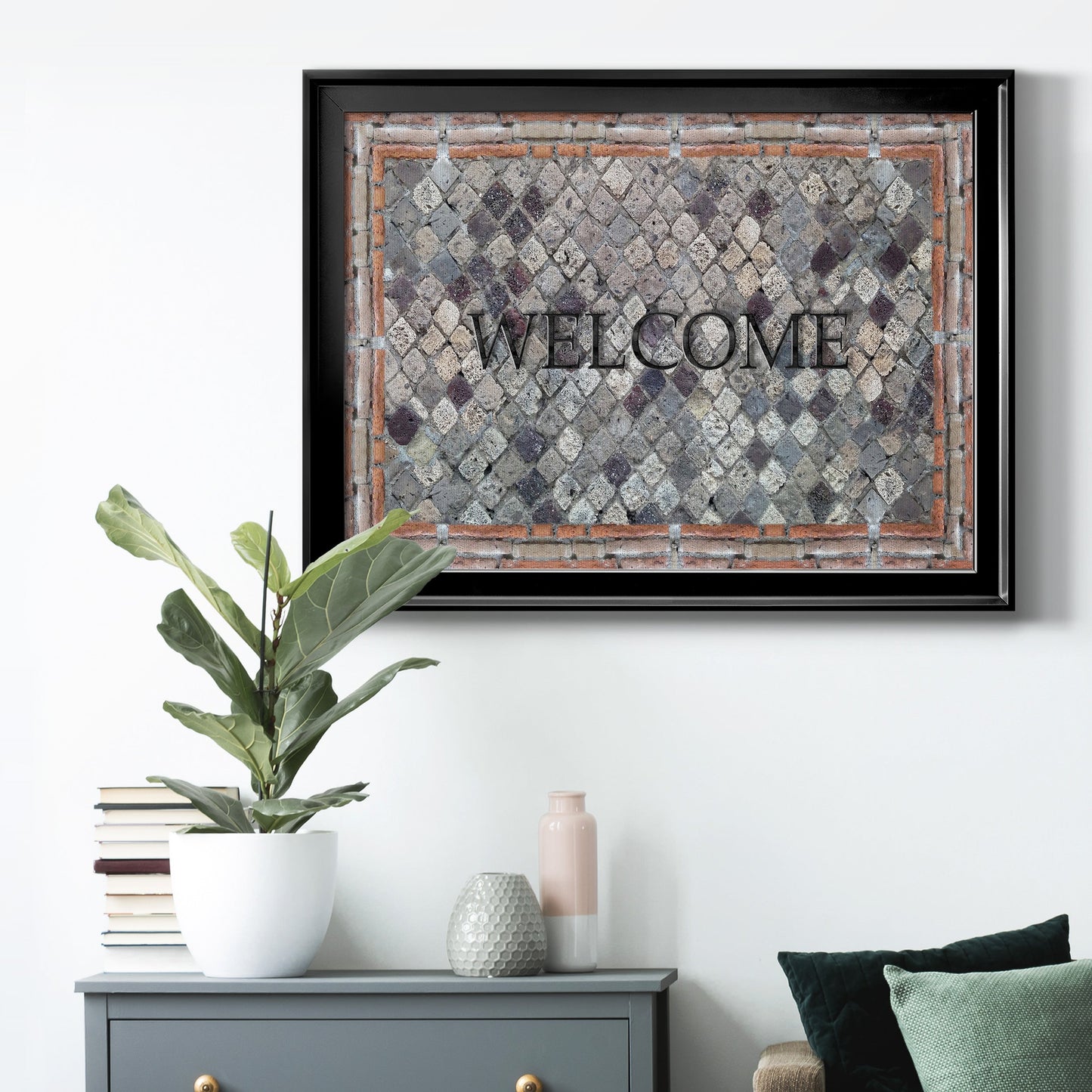 Pompeii Welcome Premium Classic Framed Canvas - Ready to Hang