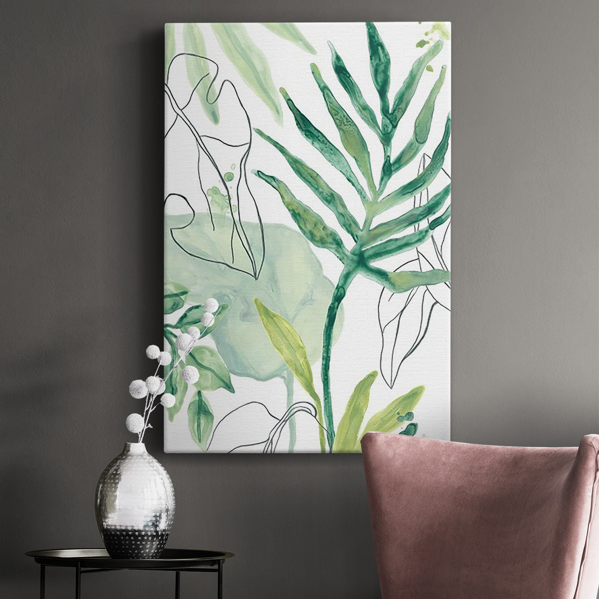 Tropical Palm Chorus III - Canvas Art Print