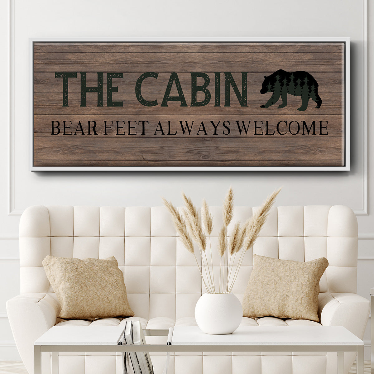 Bear Feet - Floater Framed Canvas Print