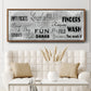 Laundry Rules - Floater Framed Canvas Print